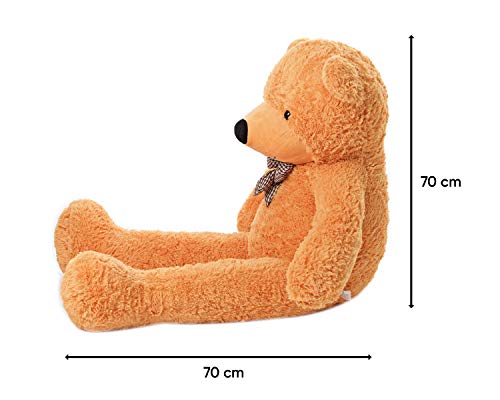 MyTeddyWorld Oso De Peluche Gigante - Grande Suave Osito De Felpa Regalo para Niños - Juegete De Peluche Ideal para Fiestas De Bodas Navidad Dia De San Valentin (Marrón Claro 140 cm)