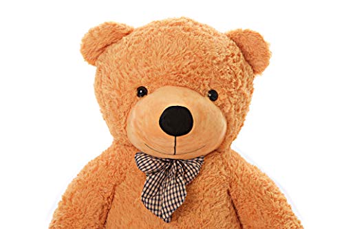 MyTeddyWorld Oso De Peluche Gigante - Grande Suave Osito De Felpa Regalo para Niños - Juegete De Peluche Ideal para Fiestas De Bodas Navidad Dia De San Valentin (Marrón Claro 140 cm)