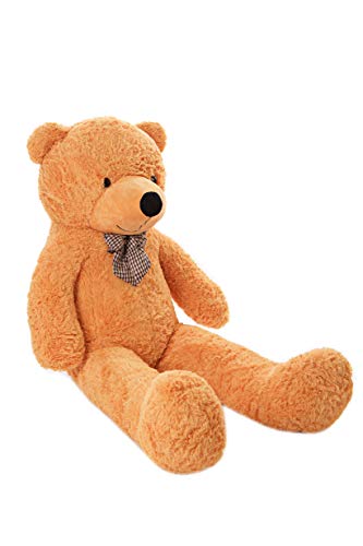 MyTeddyWorld Oso De Peluche Gigante - Grande Suave Osito De Felpa Regalo para Niños - Juegete De Peluche Ideal para Fiestas De Bodas Navidad Dia De San Valentin (Marrón Claro 140 cm)