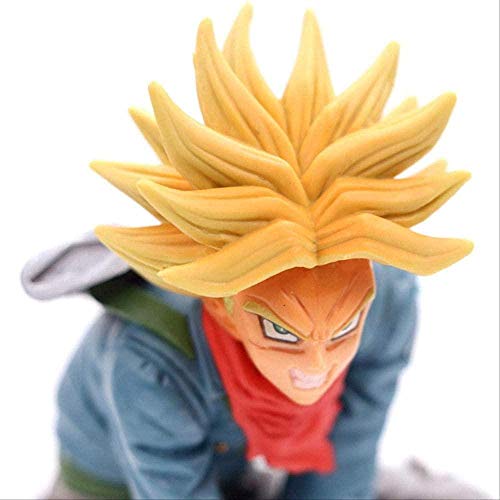 MYXFASITA Navidad Dolls Anime Dragon Ball Z Trunks Super Saiyan Slashing Hope Sword Jump Up Combat Ver. Figurine Articulée Future DBZ Goku Trunks 20 Cm OEI8