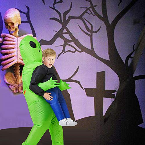 NANYA ET Alien Disfraz Inflable Extraterrestre Disfraces de Carnaval Halloween Ropa de Fiesta (S)