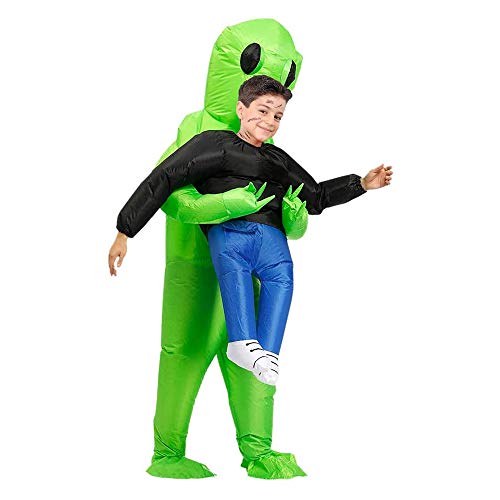 NANYA ET Alien Disfraz Inflable Extraterrestre Disfraces de Carnaval Halloween Ropa de Fiesta (S)