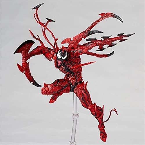 NAUXIU Carnage Venom Figure,Marvel Carnage Action Figure,Premium PVC Collectible Carnage Toy Hand-Made Model Removable Joint Decoration Carnage Collectible A