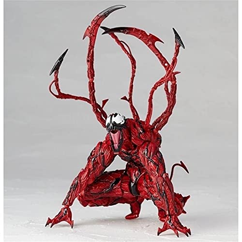 NAUXIU Carnage Venom Figure,Marvel Carnage Action Figure,Premium PVC Collectible Carnage Toy Hand-Made Model Removable Joint Decoration Carnage Collectible A