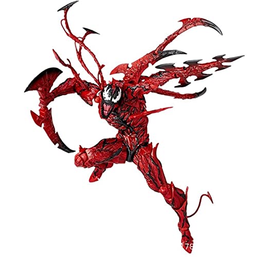 NAUXIU Carnage Venom Figure,Marvel Carnage Action Figure,Premium PVC Collectible Carnage Toy Hand-Made Model Removable Joint Decoration Carnage Collectible A