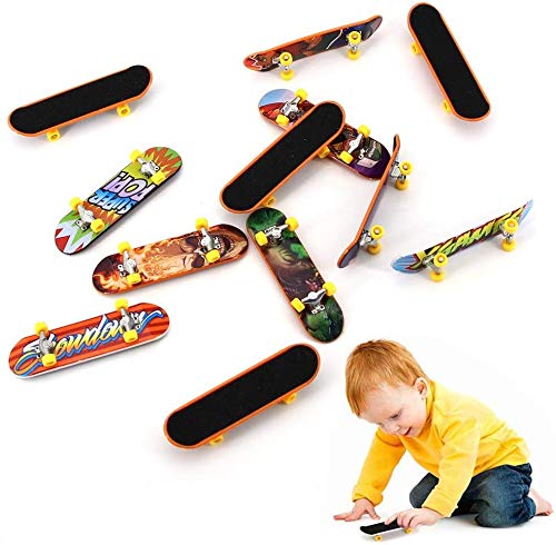 NC Finger Mini Skateboard 6 Piezas, Mini Skateboard Skate Boarding Juguetes Juegos Deportivos Regalo para niños