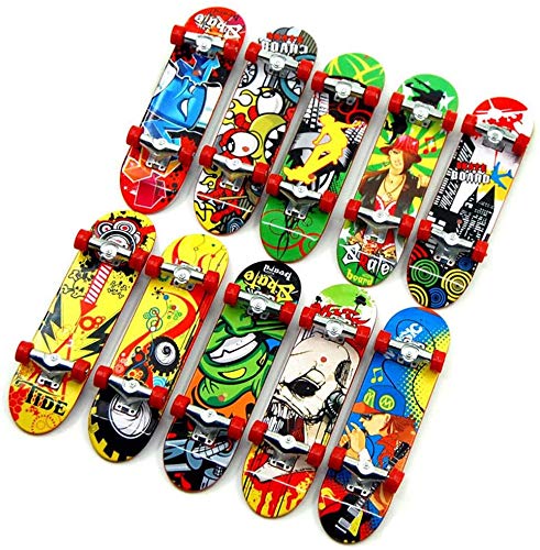 NC Finger Mini Skateboard 6 Piezas, Mini Skateboard Skate Boarding Juguetes Juegos Deportivos Regalo para niños