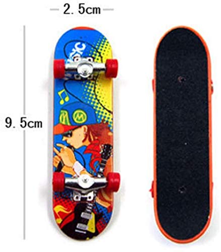 NC Finger Mini Skateboard 6 Piezas, Mini Skateboard Skate Boarding Juguetes Juegos Deportivos Regalo para niños