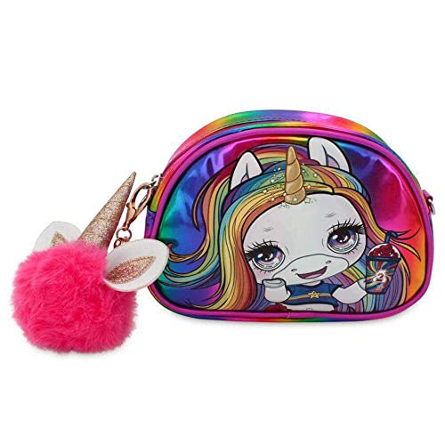 Neceser con Cremallera POOPSIE para niña Estuche/Neceser Media Luna Ovalado, tamaño pequeño. Regalo Unicornio niños