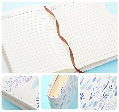 NectaRoy Bloc de Notas Contraseña Cuaderno, Cuaderno de Cuero PU Diario Planificado Organizador con Cerradura de Combinación, Soporte para Bolígrafo, 215x150mm