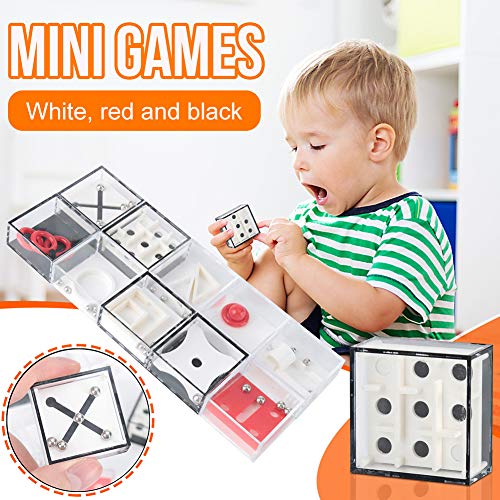 Nesloonp Set de 24 Puzzles Mini Juegos Rompecabezas Set Juegos con Niveles Diferentes Perfectos para Regalos de Fiesta Juegos de Habilidad para Adultos o Niños