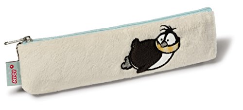 NICI 38977 - Estuche Plano de pingüino de Peluche (19,5 x 5 cm)