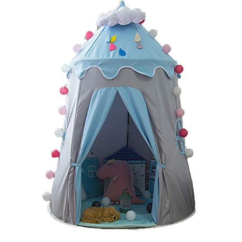 Niños Plegables Casita Infantil, Castillo Princesas, Tienda De Campaña Infantil, Tienda De Niños con Diseño De Cortina, Campaña De Juego De Juegos Grandes para Niñas. Regalo De Cumpleaños para Niños