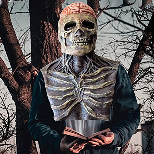 NOEARR Máscara De Calavera De Halloween, Máscara Halloween, Máscara Calavera De Latex, Accesorio De Cosplay Realista, Máscara De Halloween De Terror, Partido De Disfraces De Miedo Cosplay Máscara