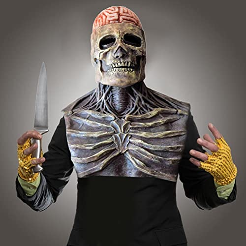 NOEARR Máscara De Calavera De Halloween, Máscara Halloween, Máscara Calavera De Latex, Accesorio De Cosplay Realista, Máscara De Halloween De Terror, Partido De Disfraces De Miedo Cosplay Máscara