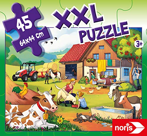 Noris 606031565 XXL - Puzzle Gigante (45 Piezas, tamaño Total: 64 x 44 cm), para niños a Partir de 3 años