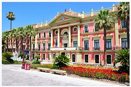 N/W Puzzle Jigsaw Juego De Bricolaje 1000Piece Puzzles Puzzle - Murcia Town Hall Spain - para Rompecabezas De Regalo De Juguete para Niños Adultos