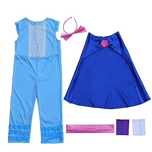 OBEEII Bo Peep Disfraz para Niñas Carnaval Cumpleaños Cosplay Costume 4-6 Años