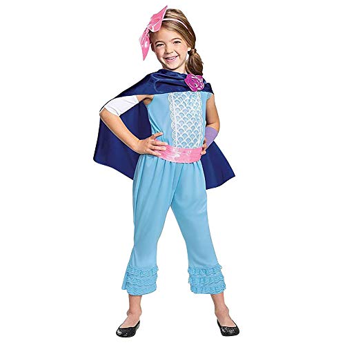 OBEEII Bo Peep Disfraz para Niñas Carnaval Cumpleaños Cosplay Costume 4-6 Años