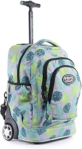 Ocean's Wave - Mochila con Ruedas Escolar, Grande y Resistente al Agua, Multicolor, 50x35x28cm (Tropic)