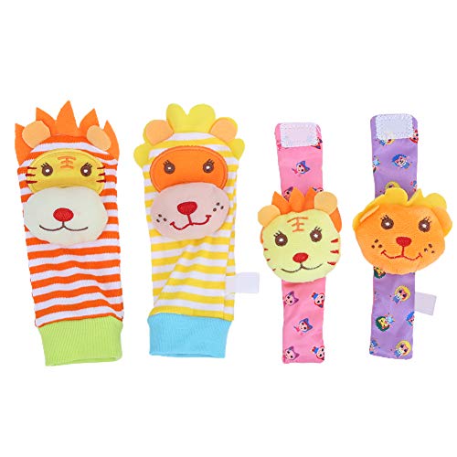 OhhGo Foot Finders Soft Baby Animal Muñeca Pie Sonajero Calcetines Juguetes Buscador Infantil Juguete Calcetines