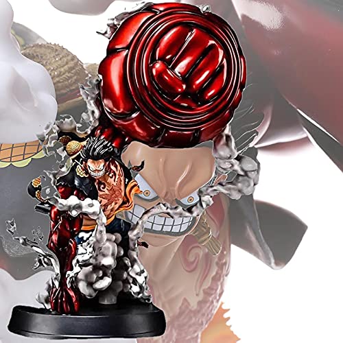 One Piece Monkey D.25cm 4 Gear Kong Gun Monkey D Luffy Figura,PVC Figura Statue Action Figura Hogar Collectible A