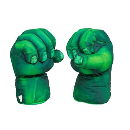 Onsinic 2 Unids Hulk Hands Guantes Partido Partido Traje Superhéroes Guantes Boxeo para Niños Niños Divertidos Juguetes Guante Verde