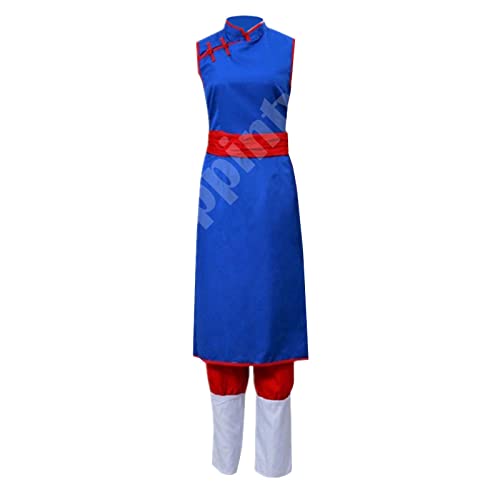 Oppinty Anime Dragon Ball Chichi cosplay disfraces Halloween Navidad fiesta de disfraces traje de combate XXXL azul