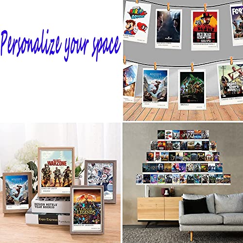 Opuntia Mo Kit de collage de pared para videojuegos, 50 piezas de imágenes estéticas de 4 x 6 pulgadas, carteles independientes estéticos - impresiones de decoración de habitación para adolescentes