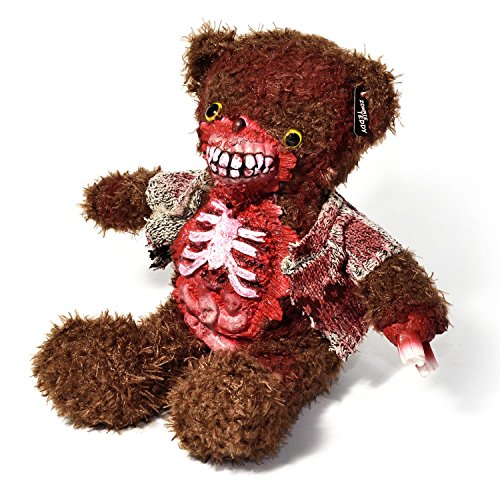 Osito Zombie Original XXL 50cm Osito de Halloween Osito de Terror Osito No-Muerto-El Espeluznante Osito de Peluche para Todos los fanáticos de Las Salpicaduras y el Horror (Intestinos Marrones)