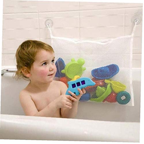 Oulensy Hogar Baño De Malla Basket Baby Kids Bañera Juguete De Red Portaobjetos Plegable Bolso Colgante Organizador