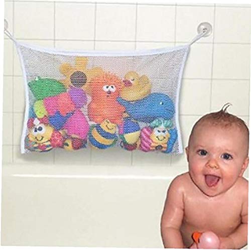 Oulensy Hogar Baño De Malla Basket Baby Kids Bañera Juguete De Red Portaobjetos Plegable Bolso Colgante Organizador