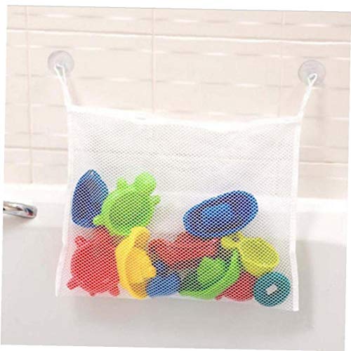 Oulensy Hogar Baño De Malla Basket Baby Kids Bañera Juguete De Red Portaobjetos Plegable Bolso Colgante Organizador