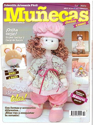 Pack 10 revistas de Muñecas de tela paso a paso