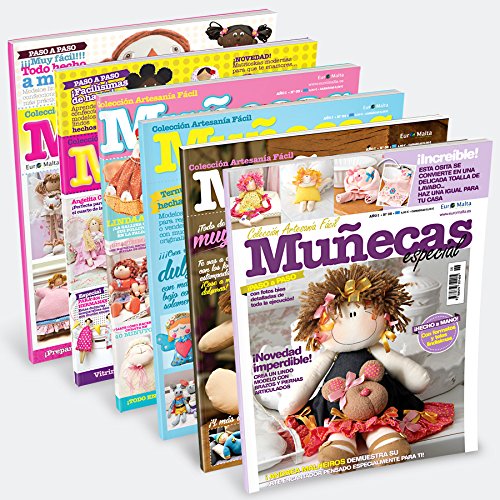 Pack 10 revistas de Muñecas de tela paso a paso