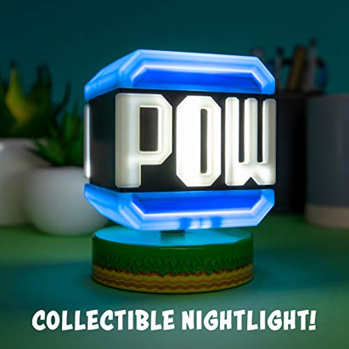 Paladone Super Mario Pow Block Icon Light - Producto oficial de Nintendo