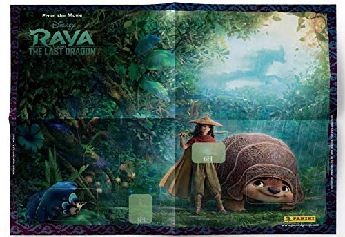 Panini France SA- Raya et le Dernier Dragon-Album + Porte-Cartes Disney and The Last Último Tarjetero (003924AFGD)