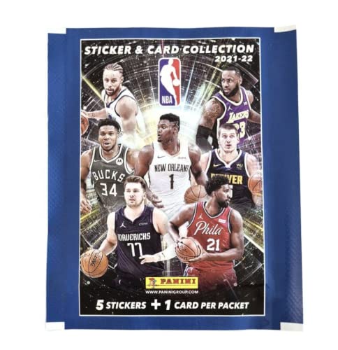 Panini NBA 2021-2022 STICKERS - Estuche de 50 fundas