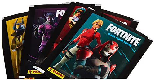 Panini SA Fortnite Black Frame Series-50 Fundas, Color Negro, 11810 (003986BOX50F)