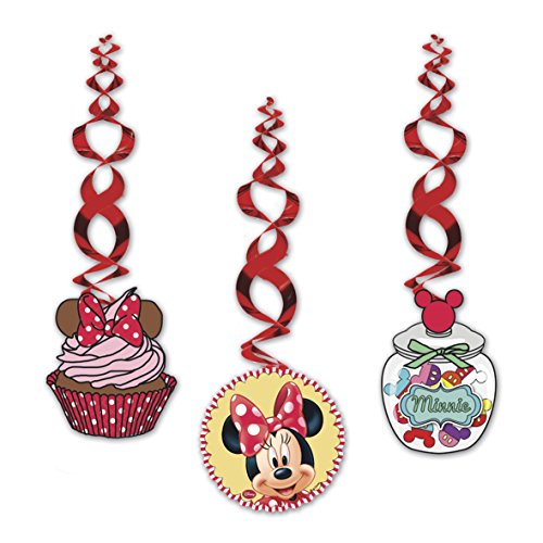 Partido Ênico Colgante Cafe Disney Minnie mouse Decoraciones del partido (Pack de 3)