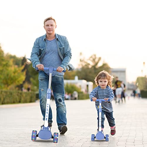 Patinete Niño extraíble Regulable en Altura,Ruedas LED iluminadas No necesita batería El Regalo de Juguete Perfecto