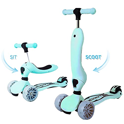 Patinete para niños - Scooter de 3 Ruedas | Manillar & Freno Ajustables Totalmente Revestidos | Ideal para Niños de 2 a 8 años | Regalo para Cumpleaños ^& Fiesta