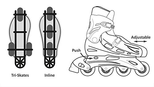 PAW PATROL Paw Patrol-OPAW084-F Patines Tri-Skates 2 en 1 (Darpeje OPAW084-F)