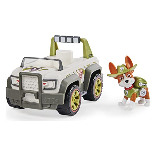 PAW PATROL Tracker's Jungle Cruiser Vehículo con Figura Coleccionable, para niños de 3 años en adelante