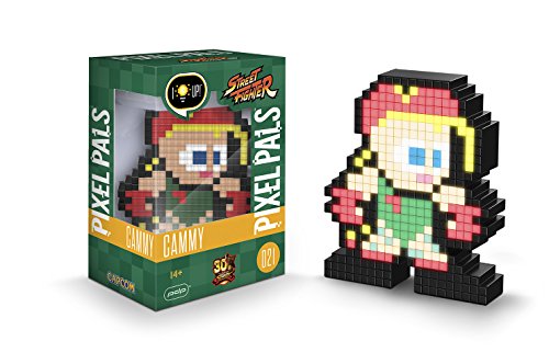 PDP Cammy Pixel Pals Street Fighter, Verde/Rojo, 8,8 x 11,2 x 15,9 cm