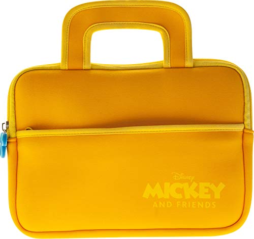 Pebble Gear Disney Mickey and Friends - Bolsa de transporte universal de neopreno para niños con diseño de Mickey, para tabletas de 7 pulgadas (Fire 7 Kids Edition, Fire HD 8), cremallera duradera