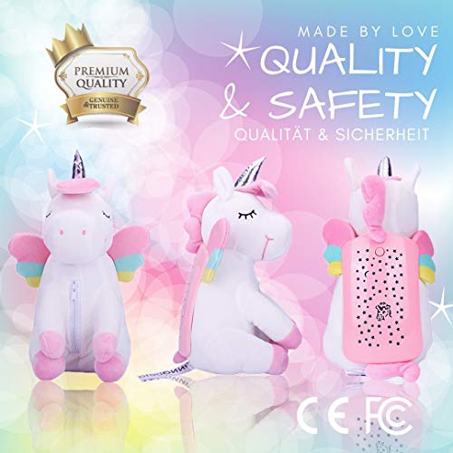 Peluche Proyector Estrellas Unicornio luz nocturna para niños, Unicornio regalo juguete para niña fiesta cumpleaños - InnoBeta Cornie