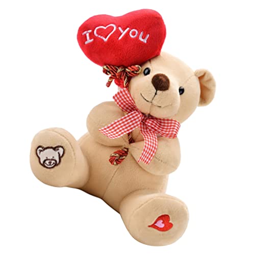 Pequeño Peluche de Peluche de Peluche Juguete: Pequeño Oso de Peluche de Peluche Almohada Almohada Fluffy Huggable Animal Oso Juguete Regalo para Cumpleaños Boda Valentines