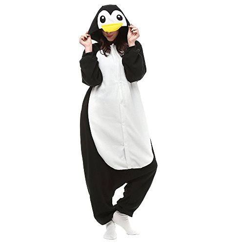 Pijamas Animales Mujer Disfraces de Cosplay para Adultos Pijama pinguino Enteros, L