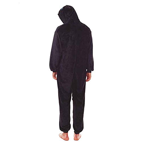 Pijamas Enteros de Animales Adultos Unisex (Tallas de Adultos S a L) Disfraz Gato Negro Mono Enterizo Adulto Carnaval Fiestas【Talla M】